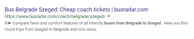 BusRadar: The SERPS are Wrong. It Won't Get You There