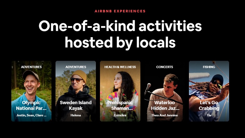 Airbnb Advert for Local Ativities