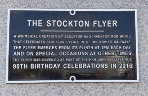 Information Plaque about the Stockton Flyer